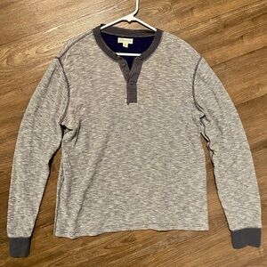 J-Crew Men’s Cotton Henley 
Medium- good condition